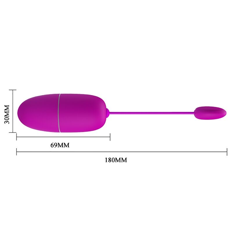 PRETTY LOVE - NYMPH VIBRATING EGG APP CONTROLLED PURPLE - ToysByMonk