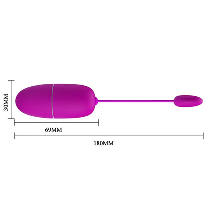PRETTY LOVE - NYMPH VIBRATING EGG APP CONTROLLED PURPLE - ToysByMonk