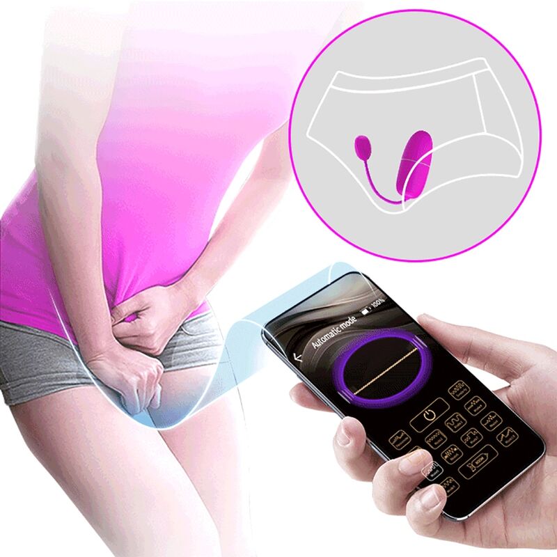 PRETTY LOVE - NYMPH VIBRATING EGG APP CONTROLLED PURPLE - ToysByMonk