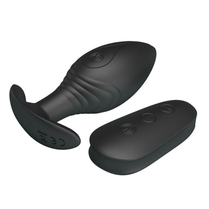 PRETTY LOVE - REGINA ANAL PLUG RECHARGEABLE VIBRATOR BLACK - ToysByMonk