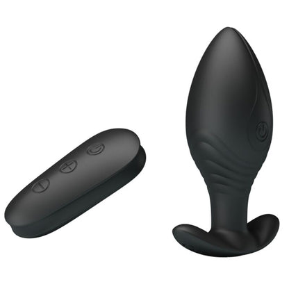 PRETTY LOVE - REGINA ANAL PLUG RECHARGEABLE VIBRATOR BLACK PRETTY LOVE BOTTOM