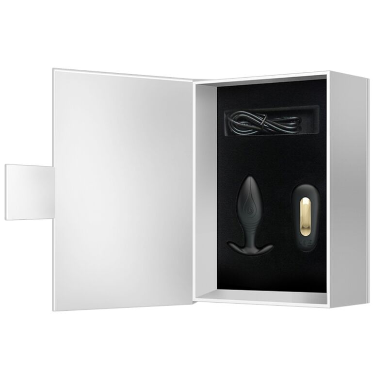 PRETTY LOVE - REGINA ANAL PLUG RECHARGEABLE VIBRATOR BLACK PRETTY LOVE BOTTOM