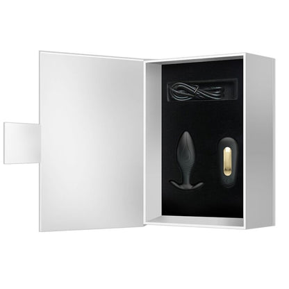 PRETTY LOVE - REGINA ANAL PLUG RECHARGEABLE VIBRATOR BLACK PRETTY LOVE BOTTOM