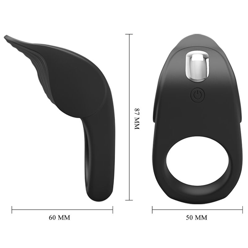 PRETTY LOVE - SUSANNA VIBRATING PENIS RING BLACK PRETTY LOVE MALE