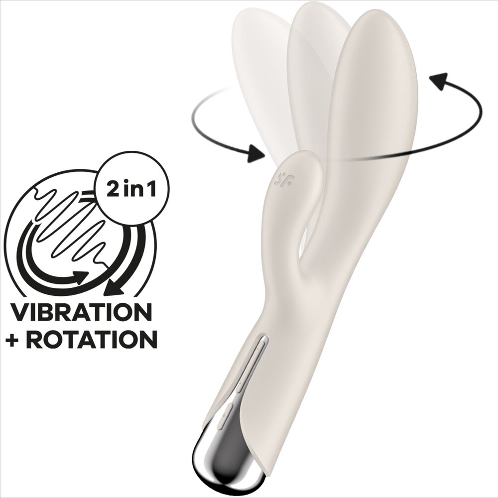 SATISFYER - SPINNING RABBIT 1 CLITORIS AND RED G-SPOT STIMULATION - ToysByMonk