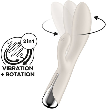 SATISFYER - SPINNING RABBIT 1 CLITORIS AND RED G-SPOT STIMULATION - ToysByMonk