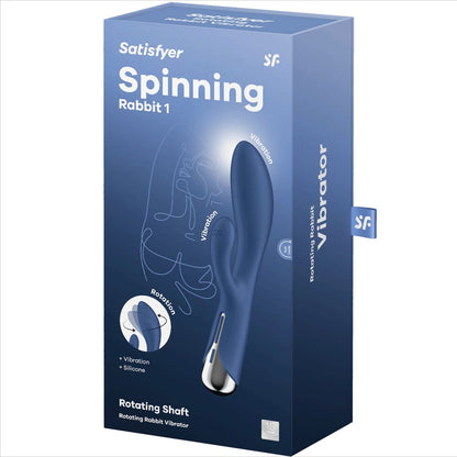 SATISFYER - SPINNING RABBIT 1 CLITORIS AND RED G-SPOT STIMULATION - ToysByMonk