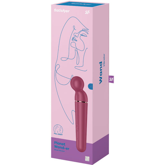 SATISFYER - PLANET WAND-ER VIBRATOR MASSAGER BERRY SATISFYER WAND