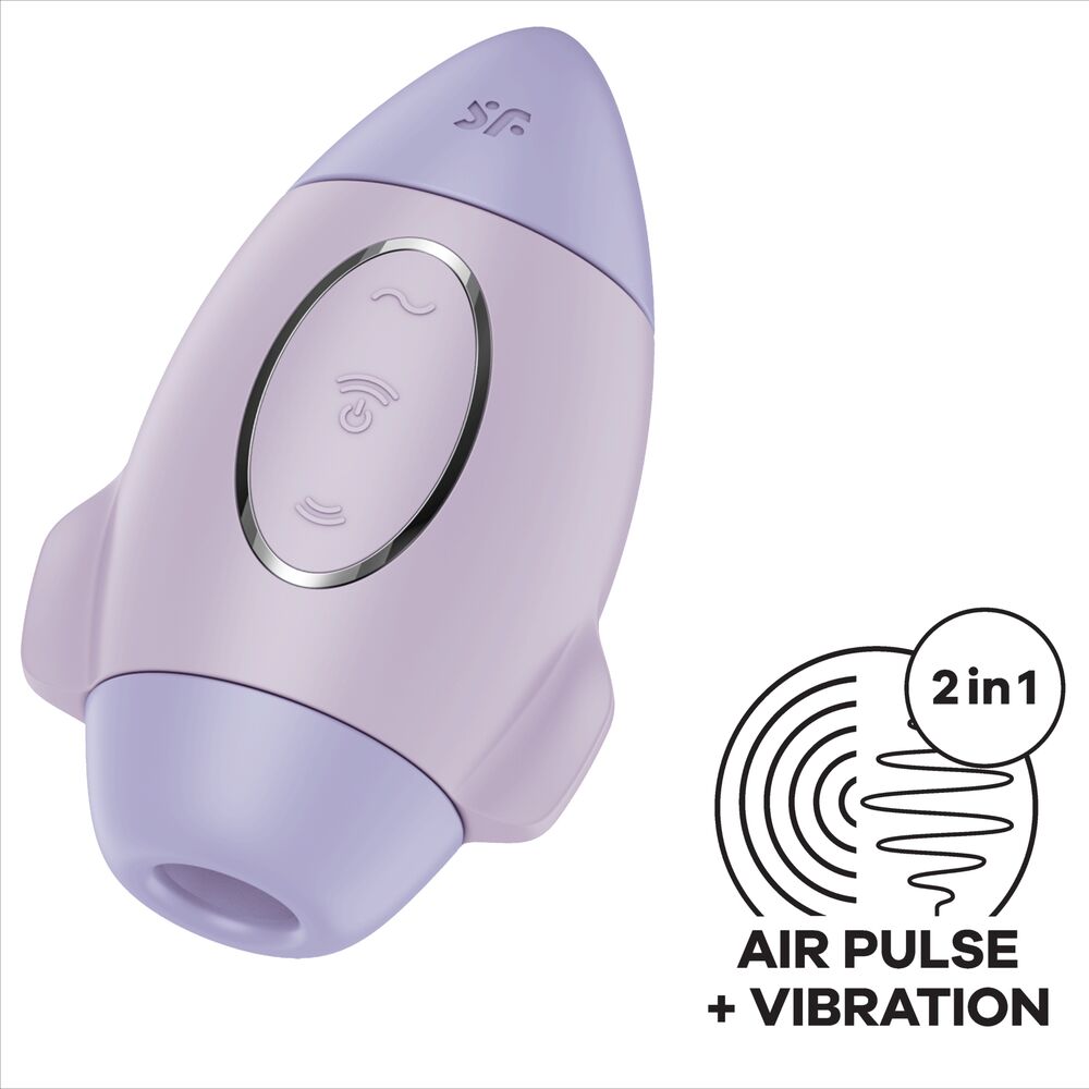 SATISFYER - MISSION CONTROL LILAC SMALL DOUBLE IMPULSE VIBRATOR - ToysByMonk