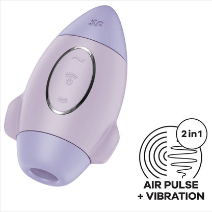 SATISFYER - MISSION CONTROL LILAC SMALL DOUBLE IMPULSE VIBRATOR - ToysByMonk