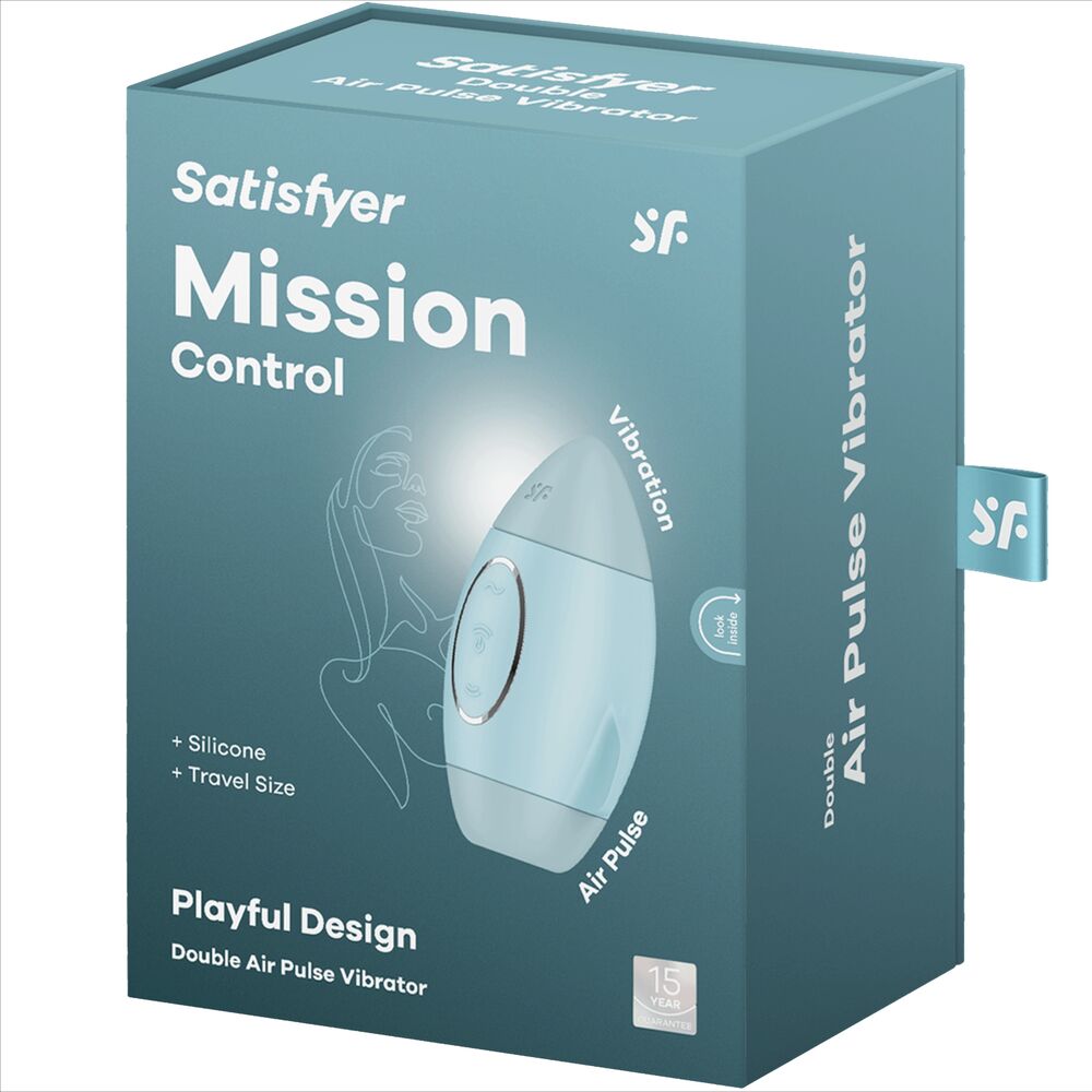 SATISFYER - MISSION CONTROL LILAC SMALL DOUBLE IMPULSE VIBRATOR - ToysByMonk
