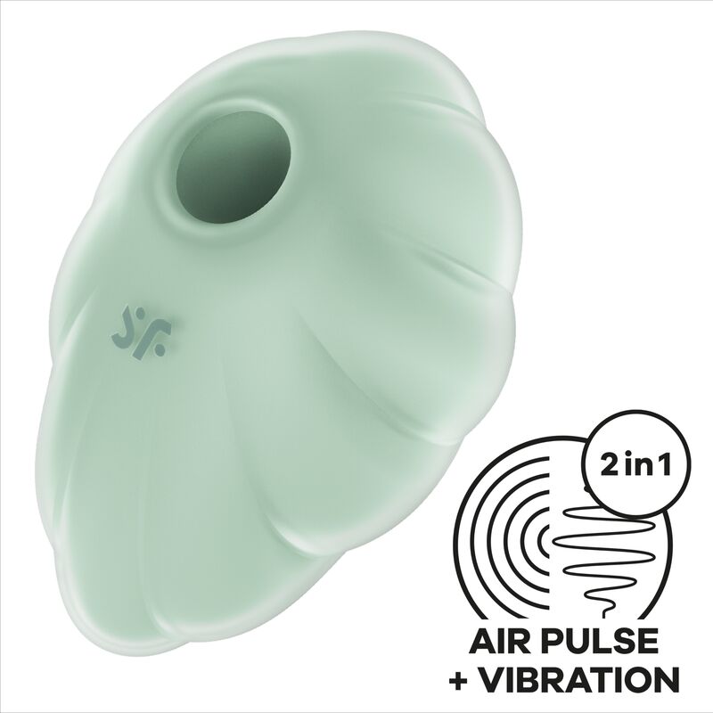 SATISFYER - CLOUD DANCER GREEN AIR PULSE VIBRATOR SATISFYER AIR PULSE