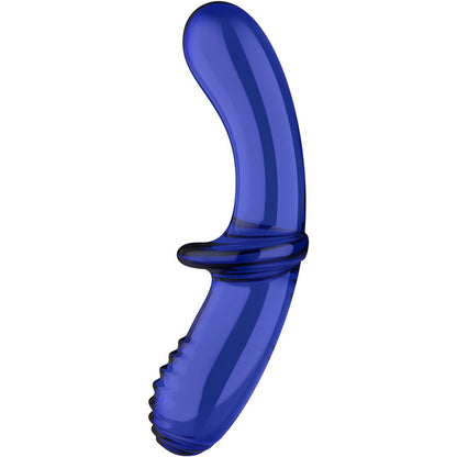 SATISFYER - DOUBLE CRYSTAL DILDO TRANSPARENT - ToysByMonk