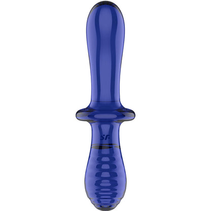 SATISFYER - DOUBLE CRYSTAL DILDO TRANSPARENT - ToysByMonk