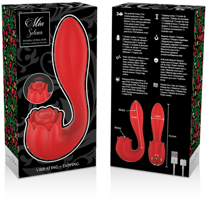 MIA - SELENA STIMULATOR VIBRATING + TAPPING RED MIA