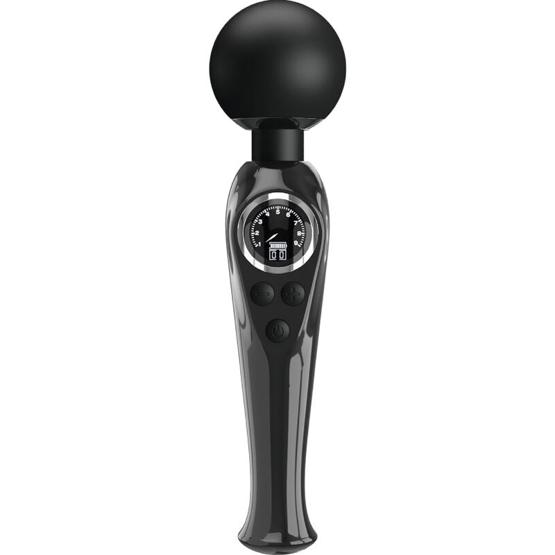 PRETTY LOVE - SKYLER VIBRATOR WAND BLACK - ToysByMonk