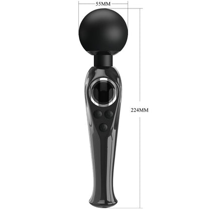 PRETTY LOVE - SKYLER VIBRATOR WAND BLACK - ToysByMonk