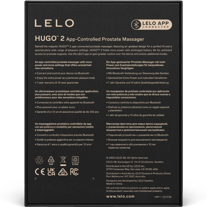 LELO - HUGO 2 GREEN PROSTATE MASSAGER - ToysByMonk