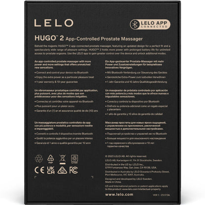LELO - HUGO 2 GREEN PROSTATE MASSAGER - ToysByMonk