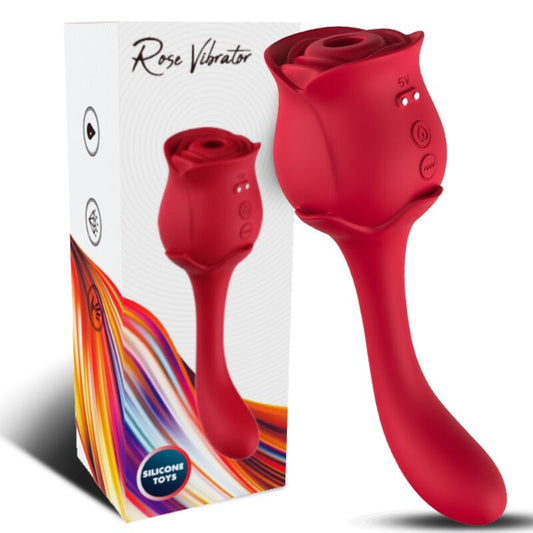 ARMONY - ROSELOVER LICKING VIBRATING CLIT & STIMULATOR RED - ToysByMonk