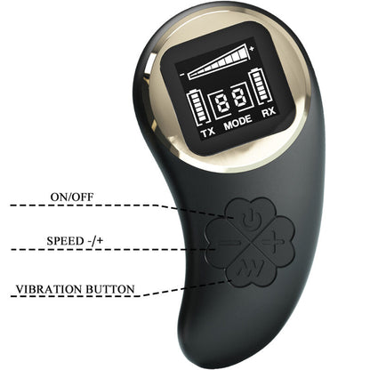 PRETTY LOVE - NATHAN DOUBLE PLEASURE VIBRATOR REMOTE CONTROL - ToysByMonk