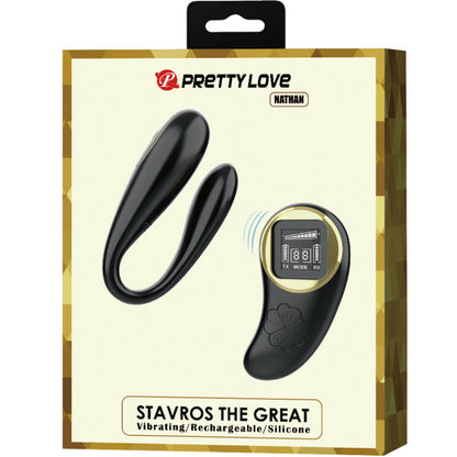 PRETTY LOVE - NATHAN DOUBLE PLEASURE VIBRATOR REMOTE CONTROL - ToysByMonk