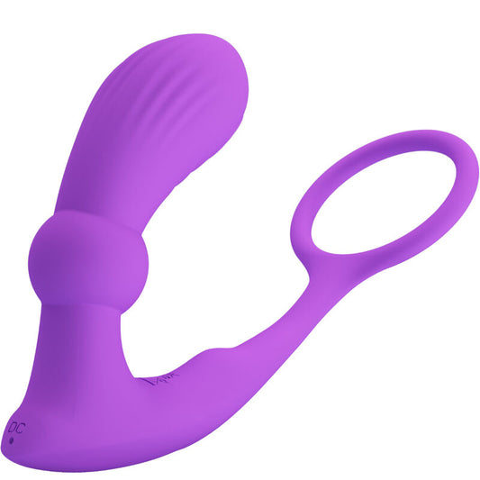 PRETTY LOVE - WARREN VIOLET ANAL RING & VIBRATOR - ToysByMonk