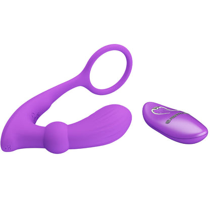 PRETTY LOVE - WARREN VIOLET ANAL RING & VIBRATOR - ToysByMonk