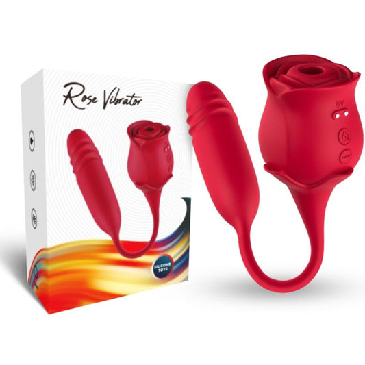ARMONY - ROSEKNIGTH LICKING VIBRATING CLIT & VIBRATOR RED - ToysByMonk