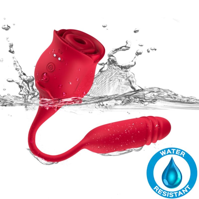 ARMONY - ROSEKNIGTH LICKING VIBRATING CLIT & VIBRATOR RED - ToysByMonk