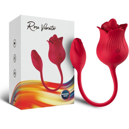 ARMONY - PINK CLITORIS STIMULATOR VIBRATOR WITH TAIL 10 MODES RED - ToysByMonk