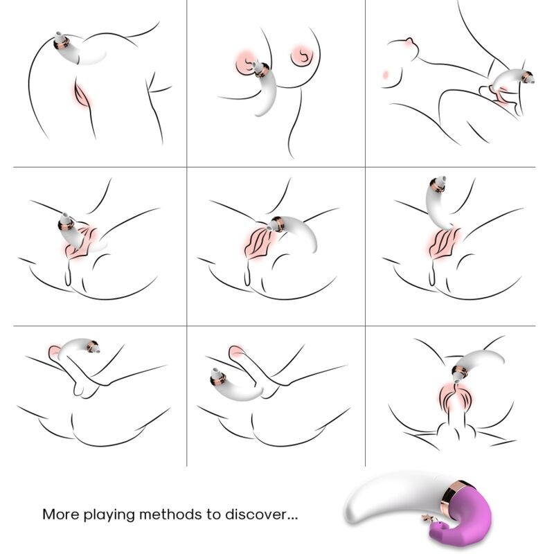ARMONY - SWEETMOON LICKING VIBRATING CLIT & G-SPOT PINK - ToysByMonk