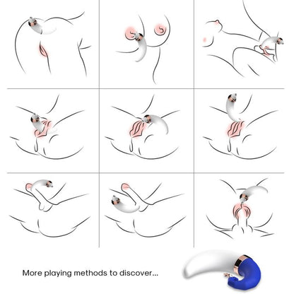 ARMONY - SWEETMOON LICKING VIBRATING CLIT & G-SPOT BLUE - ToysByMonk