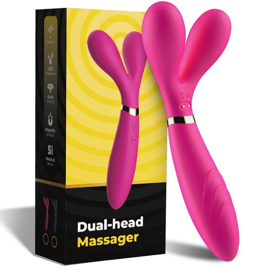 ARMONY - Y-WAND MASSAGER &amp; VIBRATOR DUBBELE KOP FUCHSIA