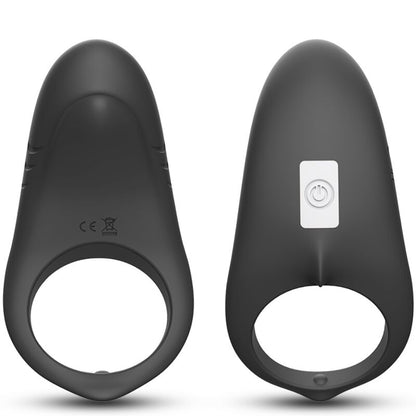 ARMONY - SHARK VIBRATOR RING FOR COUPLES REMOTE CONTROL BLACK - ToysByMonk
