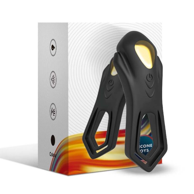 ARMONY - ROADSTER VIBRATOR DOUBLE RING REMOTE CONTROL BLACK - ToysByMonk