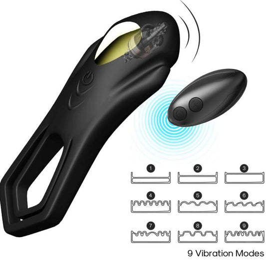 ARMONY - ROADSTER VIBRATOR DOUBLE RING REMOTE CONTROL BLACK - ToysByMonk