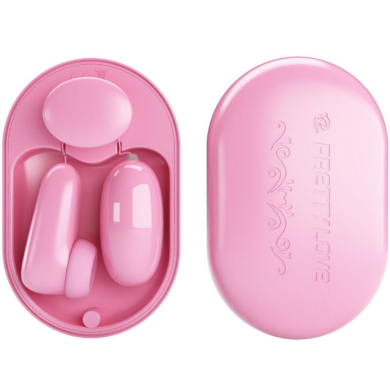 PRETTY LOVE - MAGIC BOX VIBRATING BULLET & PINK STIMULATOR - ToysByMonk