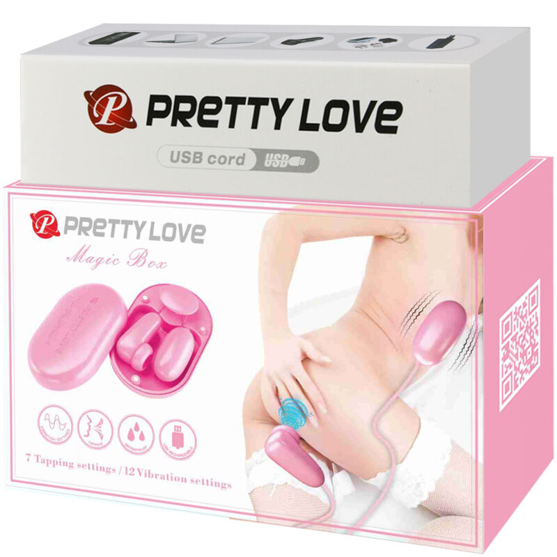 PRETTY LOVE - MAGIC BOX VIBRATING BULLET & PINK STIMULATOR - ToysByMonk