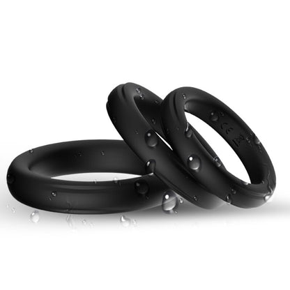 ARMONY - TRIPLE SILICONE RING BLACK - ToysByMonk