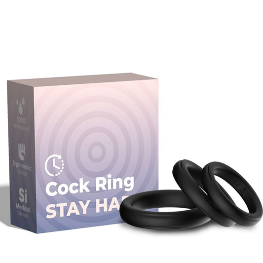 ARMONY - TRIPLE SILICONE RING BLACK - ToysByMonk