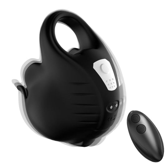ARMONY - CUPPING VIBRATOR RING REMOTE CONTROL BLACK - ToysByMonk