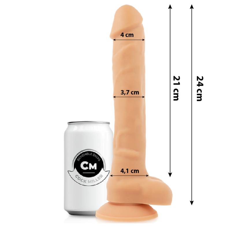 COCK MILLER - SILICONE DENSITY ARTICULABLE COCKSIL 24 CM - ToysByMonk