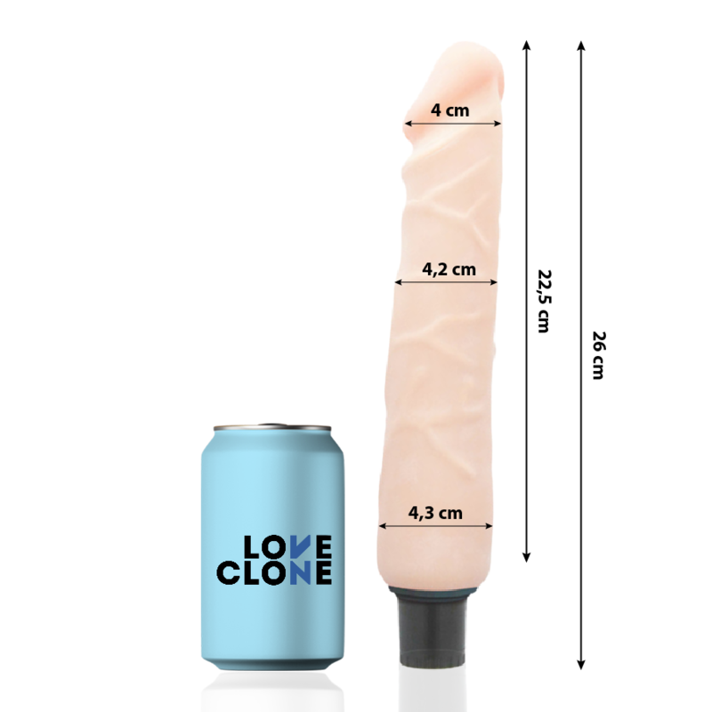 LOVECLONE - JANSEN SELF LUBRICATION VIBRATOR 26 CM -O- 4.2 CM LOVECLONE