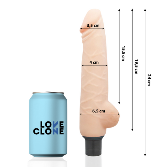 LOVECLONE - HARALD SELF LUBRICATION VIBRATOR 24 CM -O- 4 CM LOVECLONE