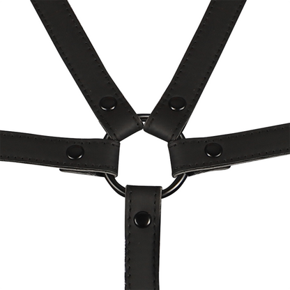 FETISH SUBMISSIVE BONDAGE - ADJUSTABLE HARNESS TORSO AND ARMS FETISH SUBMISSIVE BONDAGE