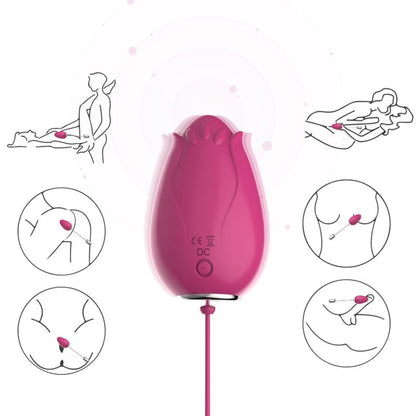 ARMONY - MANDALA EGG VIBRATOR G-SPOT REMOTE CONTROL FUCHSIA - ToysByMonk
