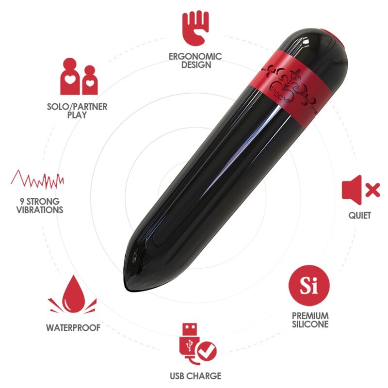 ARMONY - ROCKET VIBRATOR BULLET BLACK ARMONY STIMULATORS