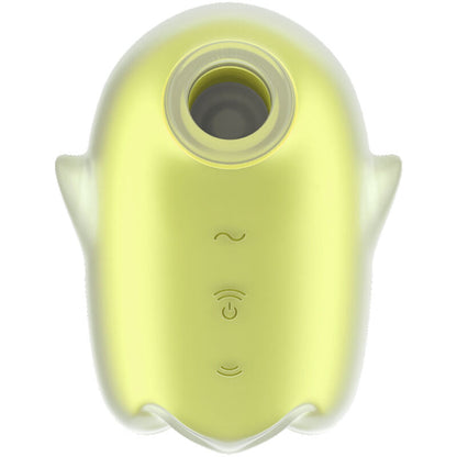 SATISFYER - GLOWING GHOST AIR PULSE & VIBRATOR YELLOW - ToysByMonk