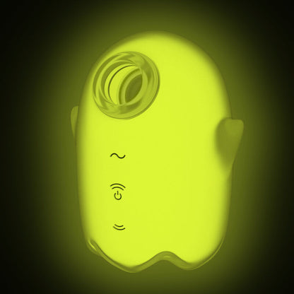 SATISFYER - GLOWING GHOST AIR PULSE & VIBRATOR YELLOW - ToysByMonk